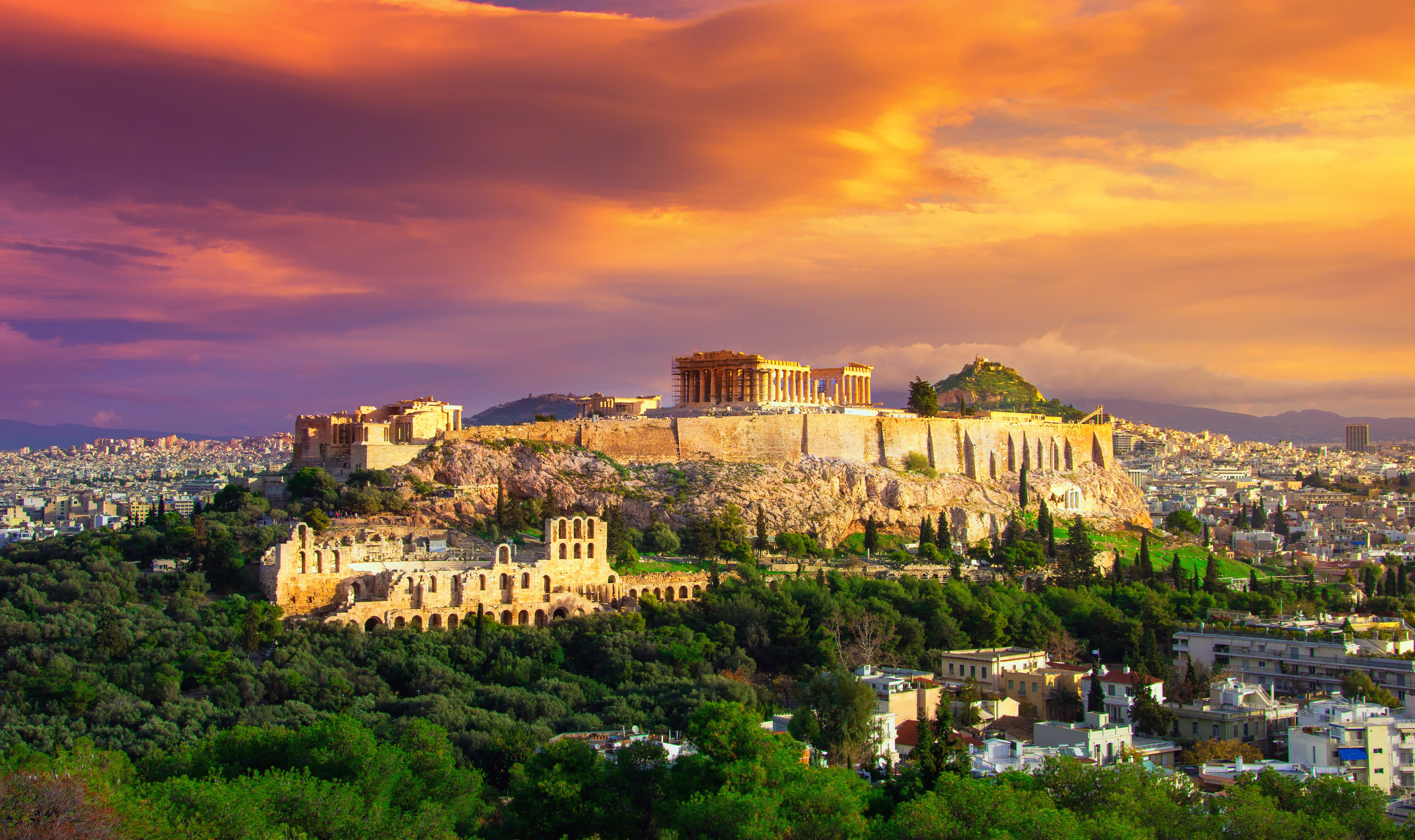 Acropolis at sunset